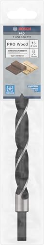 Bosch Professional Holzspiralbohrer (Ø 15 mm), Durchmesser: 15/Gesamtlänge in mm: 160