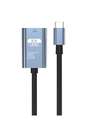 LOKLNEYK Cable HDTV USB-C For Streaming/Juegos – UHD 8K60Hz/4K120Hz, Compatible con iPhone 15/Samsung/Mac Pro/Switch(4K 30HZ Braid)