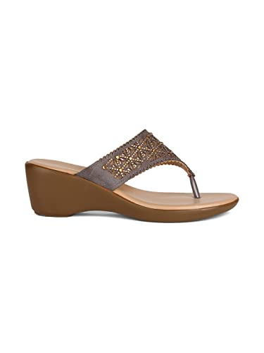 Image of Bata Women's Wedge Heel Sandal - GREY (6 UK) (7712766)