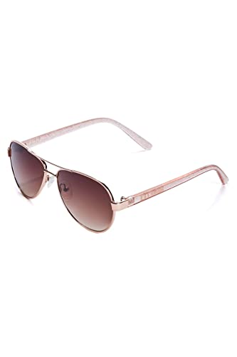 Girl's Glitter Aviator Sunglasses