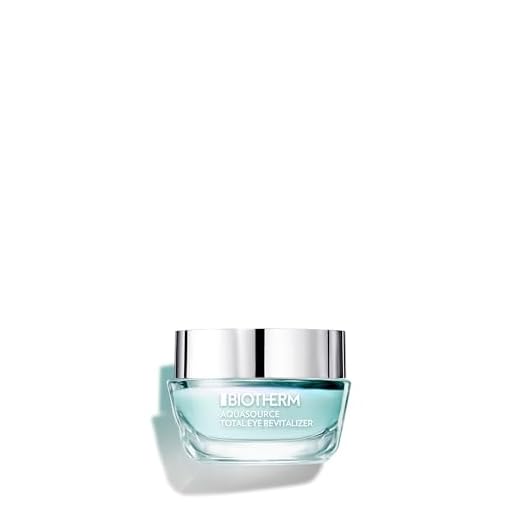 Biotherm Aquasource Total Eye Revitalizer Augencreme, Augenpflege mit kühlendem Sofort-Effekt, revitalisierende Eye Cream mit Sakura-Blatt-Extrakt und Koffein, für eine straffe Augenpartie, 15ml