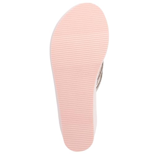 Image of Juicy Couture Women's Wedge Platform Flip Flops, Fashion Beach Sandals with Soft Footbed and Thong Style