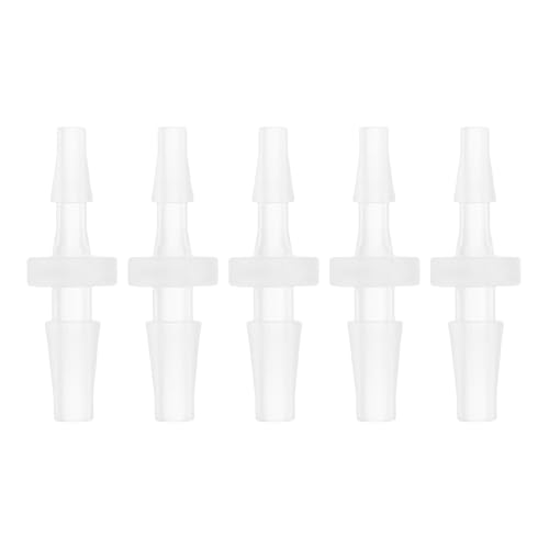 HEROFFIX 5 Pcs Aquarium Plastic Hose Barb Fitting 3/32