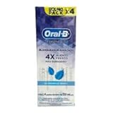 Oral B,4 PACK, Pasta Dental 3 D White, Blanqueador Avanzado 4 X, Aliento Fresco.