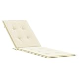 Photo Gallery vidaxl cuscino per sdraio crema (75+105) x50x4 cm Photo Gallery vidaxl cuscino per sdraio crema (75+105) x50x4 cm