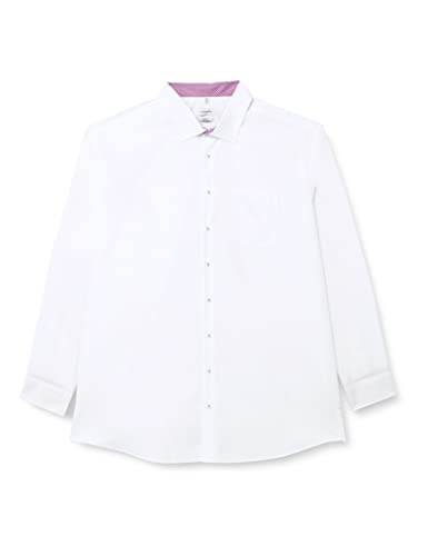 Seidensticker Herren Camicia A Maniche Lunghe Regular Fit Shirt, Weiß, 40