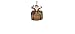 Kurt Adler 4-Inch Polyresin Santa on Wine Barrel Ornament