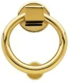 Baldwin 0195.003 Lifetime Polished Brass Ring Door Knocker