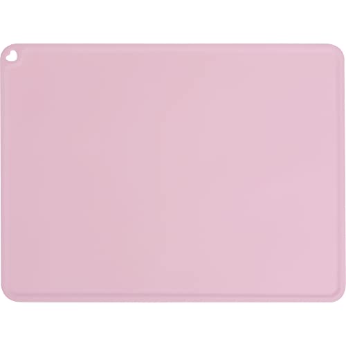 [TIKAKU] シリコンマット ペット用 猫 犬 食事 フードマット 40cm 30cm ピンクのサムネイル