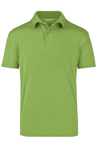 James & Nicholson Cooldry Polo - Atmungsaktives Funktions-Poloshirt für Damen und Herren | Farbe: grass | Grösse: XL
