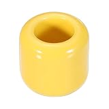 porte bougie jaune Taille compacte: Ce bougeoir en céramique a un design compact et léger qui ne prend pas beaucoup de place. Il peut être facilement placé sur un petit bureau, un rebord de fenêtre ou une desserte, ce qui en fait un choix adapté pour le stockage et la décoration dans les petits espaces.