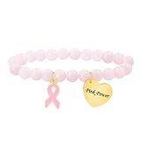 【Material】: Con piedras naturales genuinas como cuarzo rosa, piedra cebra rosa, turquesa blanca, jaspe de madera roja y hematita, esta pieza combina la elegancia de las gemas con acero inoxidable resistente y acabados vívidos de esmalte.