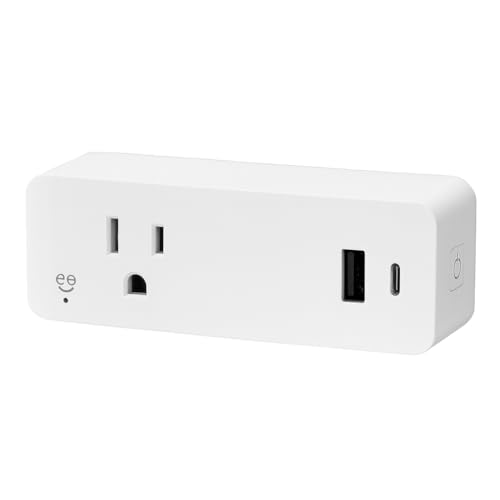 Geeni Switch + Charge Smart Wi-Fi Plug – 20W USB-A & USB-C Fast C...