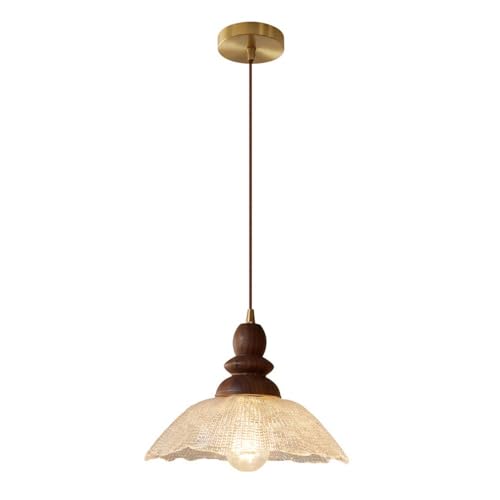 Lustre élégant en verre suspension vintage style rétro raffiné