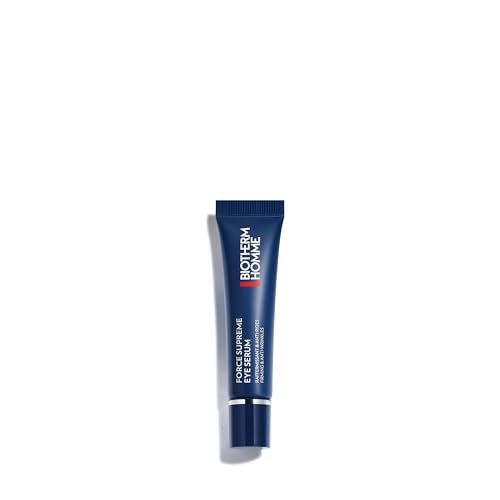 Biotherm Homme Force Supreme Eye Architect Augenserum, belebende Augencreme für Männer, mit blauem Algenextrakt, Pro-Xylane und Life Plankton, Anti Aging Augenpflege für straffere Augenpartie, 15 ml