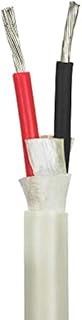 14/2 AWG UL 1426 (The Real Thing) Duplex Round Marine Wire - Tinned Copper Boat Cable - Red/Black - 60 Feet - White PVC Jacket