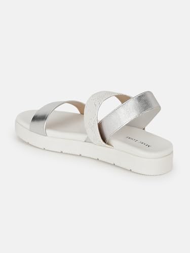 Image of Marc Loire Women Platform Heel Fashion Sandal With Slingback Strap; Casual Footwear
