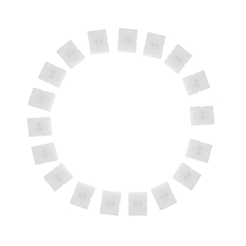 LIFKOME 100pcs Solderless Led Strip Connector Flexible Adapter for Gapless Connection Compatible Led Tape Lights No Tools Required