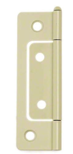 ビドー(Bidoor) BF-80 鉄 フラッシュ丁番 クリーム (木ネジ付) 76mm(特売) 100枚入り