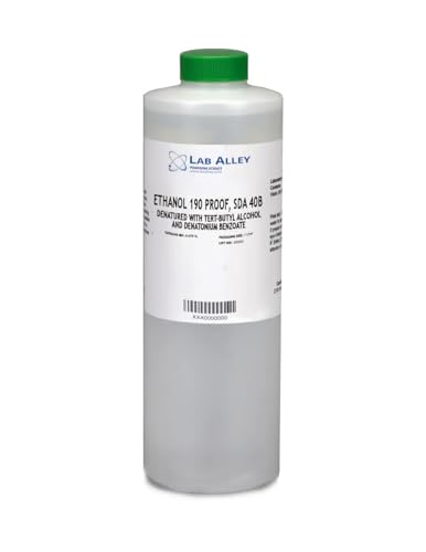 Ethanol 190 Proof (95%) USP/FCC Food Grade Alcohol, Kosher - 1 Liter