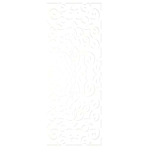 Image of Buel Decorative Pierced Fretwork Wood Wall Panels, 27 3 /8 inchW x 69 3 /8 inchH x 1 /4 inchT, Birch