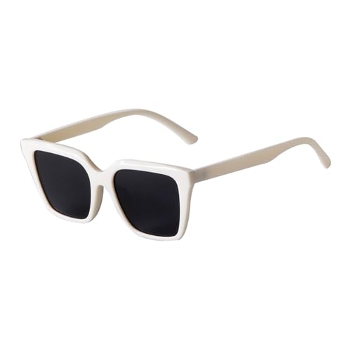 Lunettes de soleil carrées rétro de luxe vintage aux verres colorés UV400