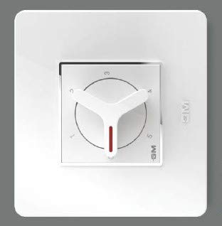 GM GX-10 GLOSSY WHITE ELECTRONIC TYPE 5 STEP FAN REGULATOR FULL ROTARY 100 WATT 240 VOLT 2 MODULE