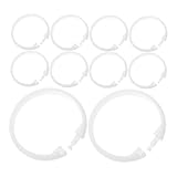 Cabilock 30PCS Heavy Duty Plastic Shower Curtain Hooks Decorative Bath Accessories with Modern Round Design Versatile for All Shower Curtains for Bathroom Use