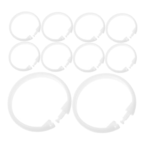 Cabilock 30PCS Heavy Duty Plastic Shower Curtain Hooks Decorative Bath Accessories with Modern Round Design Versatile for All Shower Curtains for Bathroom Use