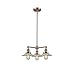 Innovations 207-AC-G2-LED 3 Light Vintage Dimmable LED Chandelier, Antique Copper