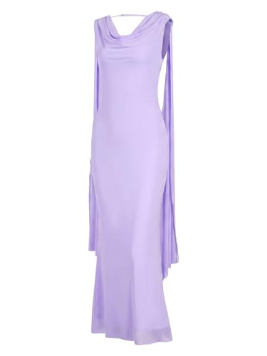 Image of Parthea Women's Summer Formal Wedding Guest Dresses Sleeveless Backless Long Elegant Evening Party Maxi Bodycon Dress