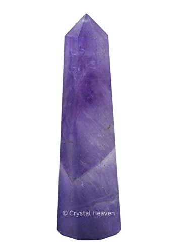 Image of Certified Amethyst Crystal Tower Obelisk Point for Chakra