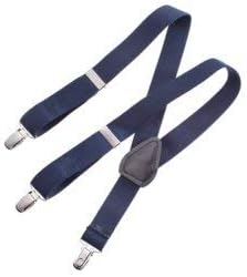 CNg-Susp-Navy-30 Kids Adjustable Elastic Suspenders - 30 in. Multicoloured