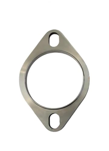 Silencieux tuyau d'échappement voiture en inox 304 avec raccord bride 2 trous étanche 70mm