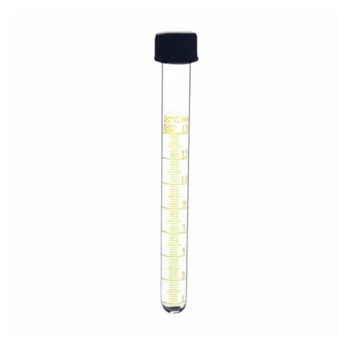 Tubes à centrifuger en verre 15ml étanches à bouchon vissé de 18mm