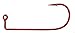 1000 - #2 Eagle Claw 570R Red Jig Hooks for Jig Molds