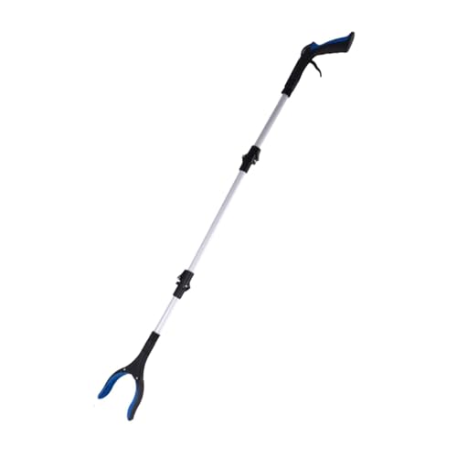 Herramienta de recogida plegable antideslizante para el hogar, color azul