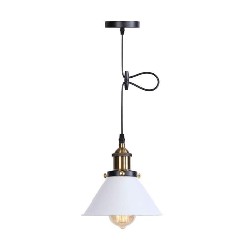 Pantalla de luz colgante vintage para comedor y restauración de estilo retro