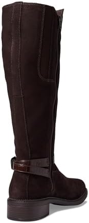 Clarks Women's Maye Aster Fashion Boot, Dark Brown Suede, 8.5 Wide | Image 4