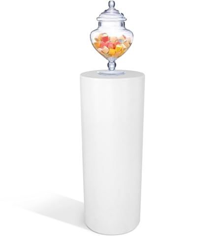 Kloris Colonna Cilindrica Sweet Table altezza 70 cm diametro 35 cm colore bianco MADE IN ITALY