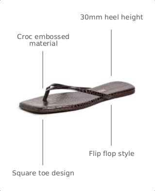 Image of TKEES Women's Square Toe Gemma Slides