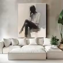 Tableau sur toile plume dorée décoration murale moderne fond noir 40x60