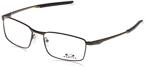 Oakley Men s OX3227 Fuller Rectangular Prescription Eyeglass Frames, Pewter Demo Lens, 55 mm