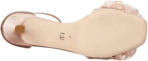 Badgley Mischka Women's Nelly Heeled Sandal, Blush Satin, 8 | Image 3