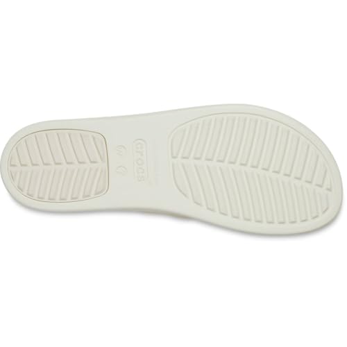 Crocs Brooklyn Knot Low Wedge Sandales compensées pour femme, ivoire, 39 EU