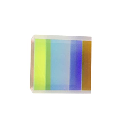 PartyKindom 1pcs RGB Cube Optical Alignment Cube Dichroic Cube Prism White Light Optical Cube Glass Cube