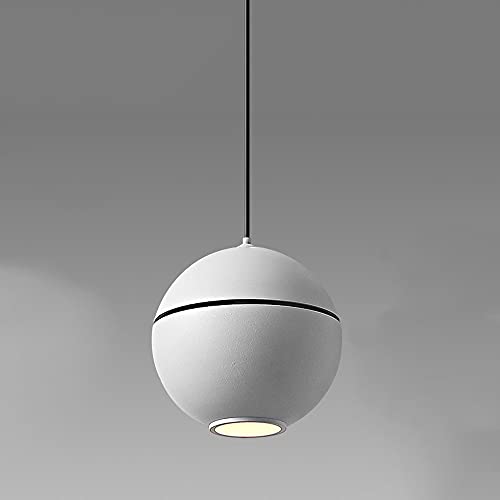 Lámpara colgante de techo para comedor cocina nórdica blanca y negra