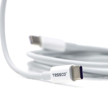 Image of 3 idea Imagine Create Print Tesssco FS-203 pro 60W Dual Port USB Ultra Fast Charger Type C for Smartphones & iOS Device PD Charger-White