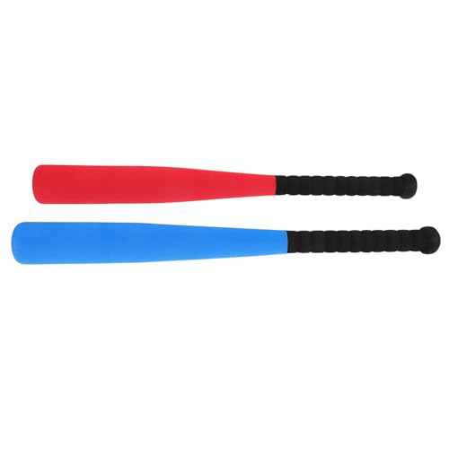 Sosoport 2Pcs Lightweight Eva Baseball Bat Portable Sports Training Bats for Soft and Durable Design for Outdoor Activities