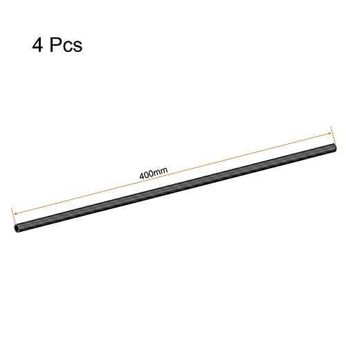 Uxcell A21020200UX0207 Carbon Fiber Round Tube 6Mm X 4Mm X 400Mm 3K Roll Wrapped Matt Surface thumb #1